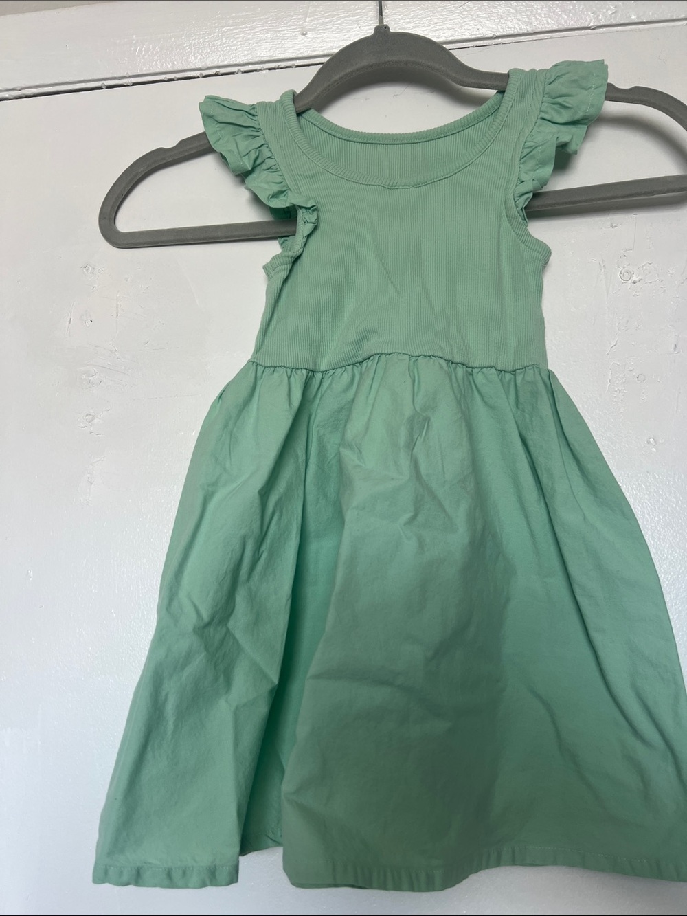 NordstromGirls Mint Green Ruffle Sleeve Dress size 3